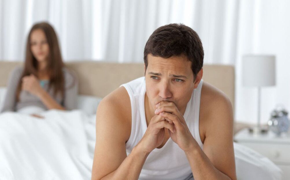 Low potency in men with prostatitis.
